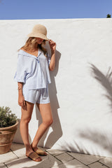 Tallulah Shorts - Pale Blue