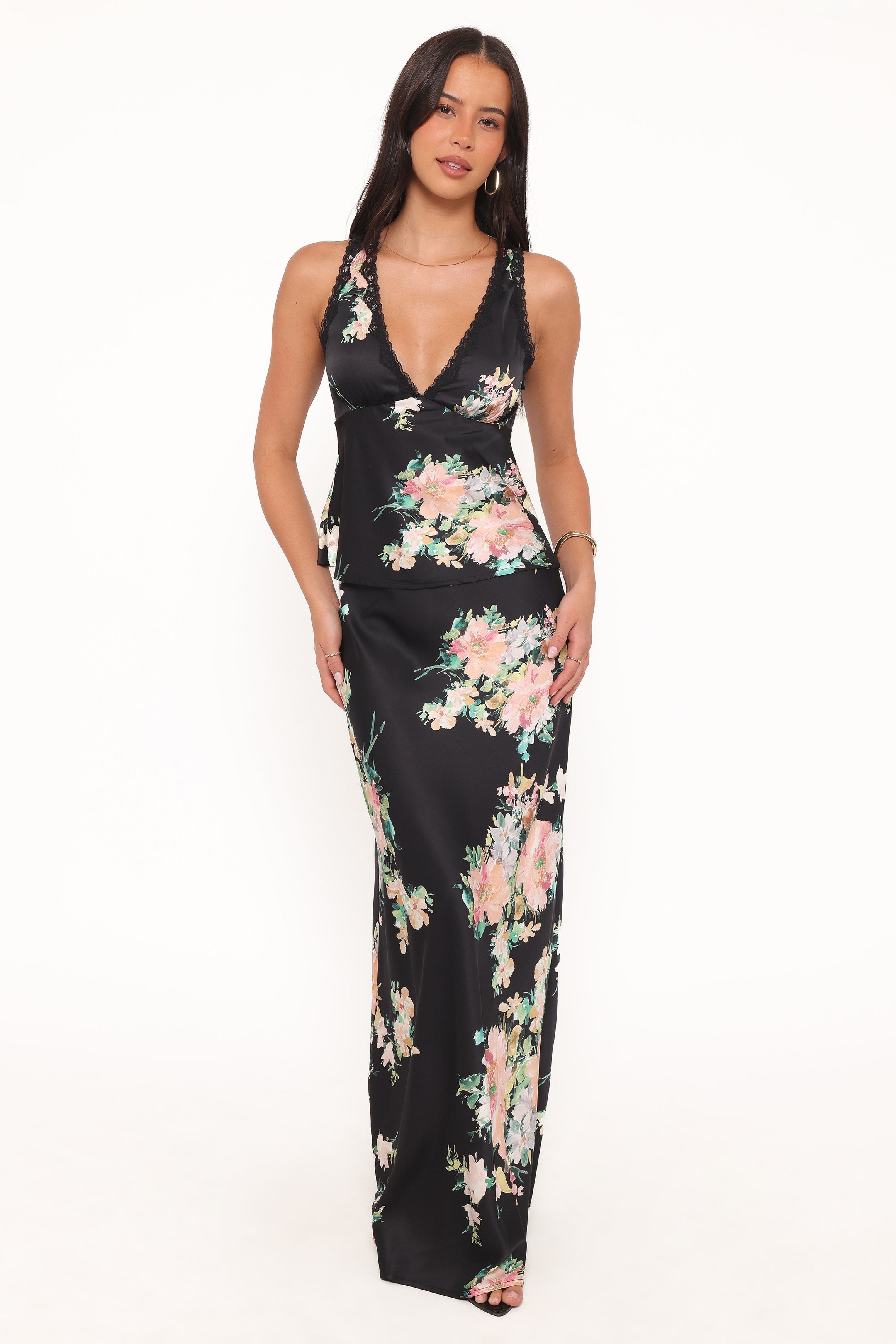 Velman Skirt - Black Floral