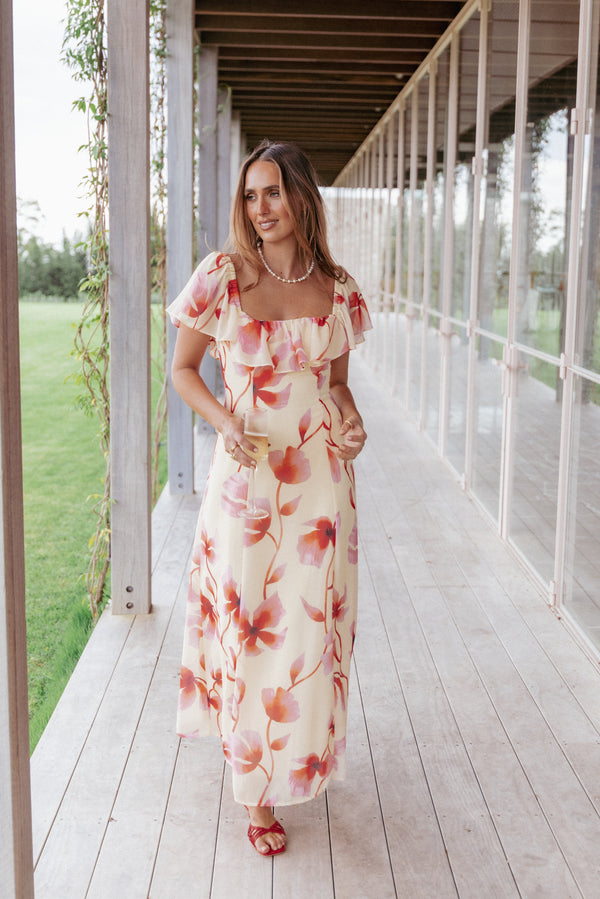 Kamie Maxi Dress - Pink Floral
