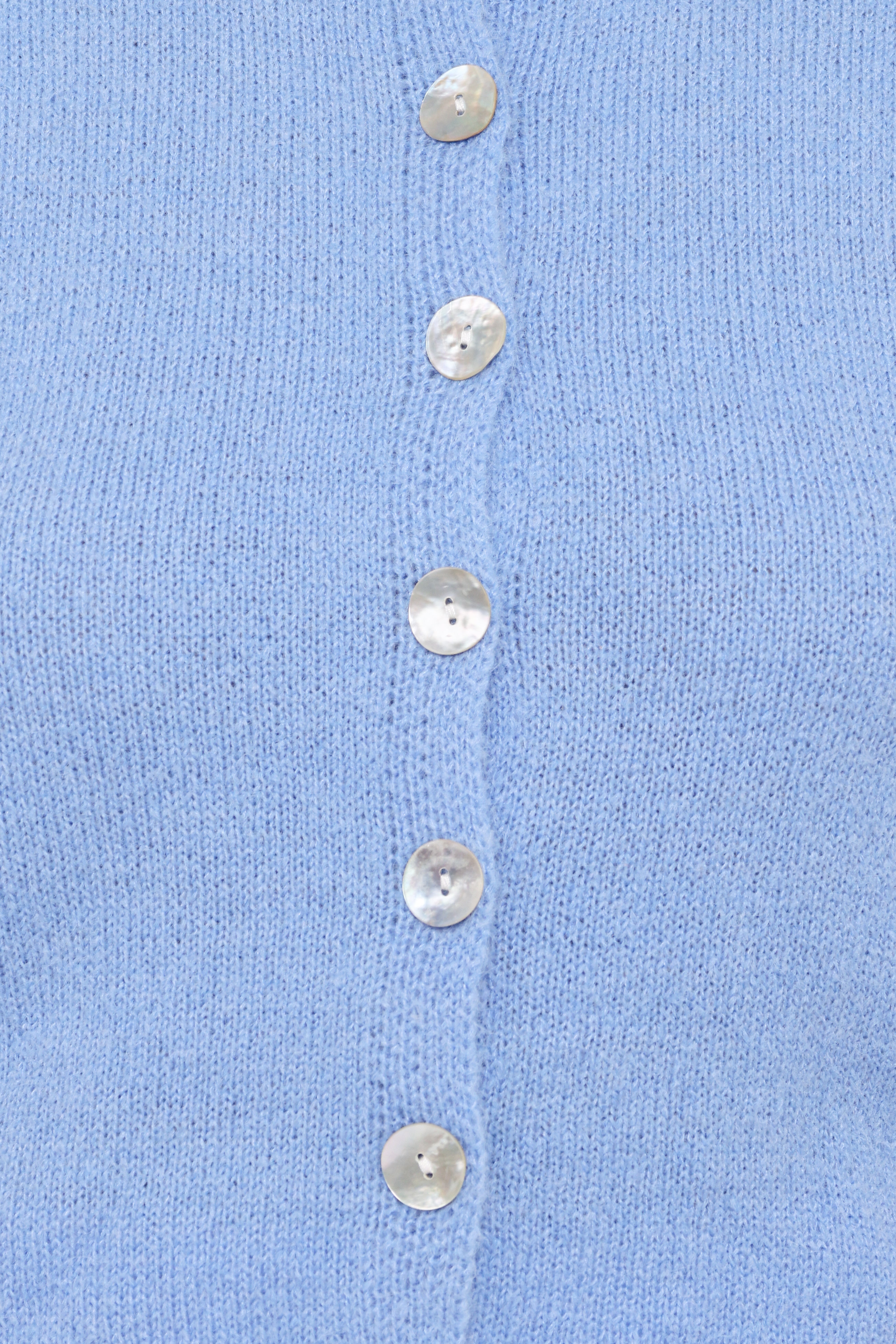 Zena Puff Sleeve Cardigan - Cornflower Blue