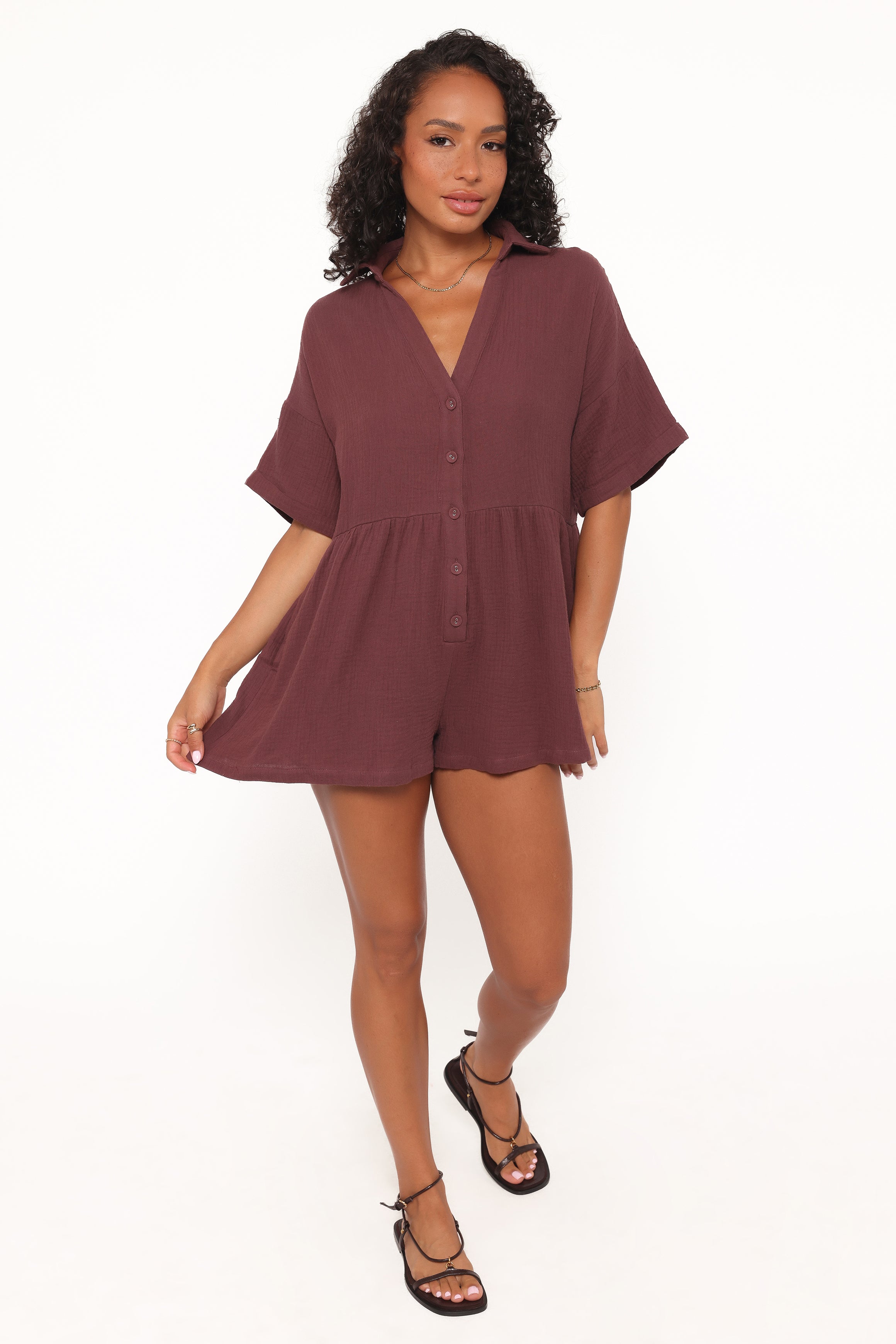 Winny Romper -  Chocolate