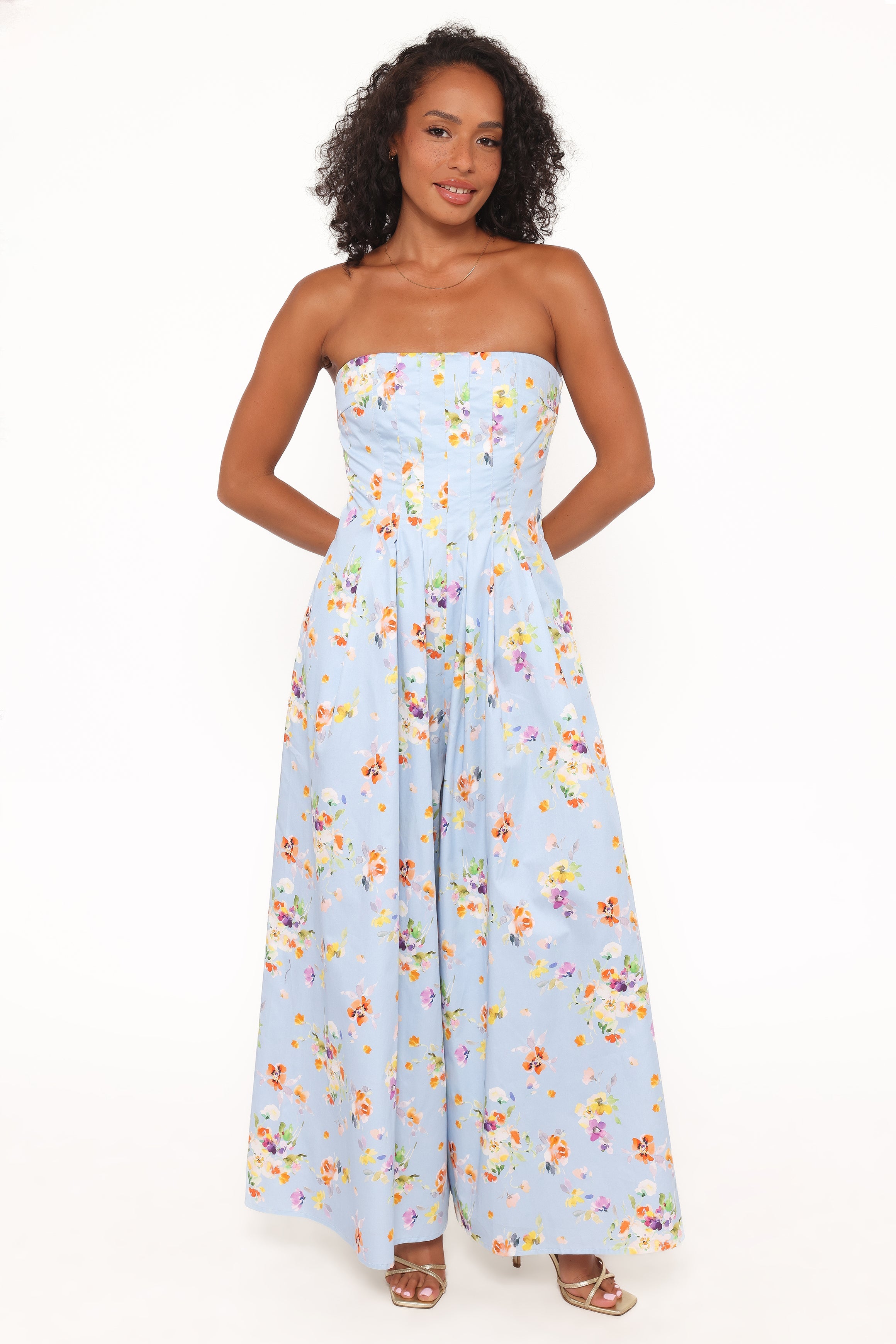 Wren Jumpsuit - Cornflower Blue Floral