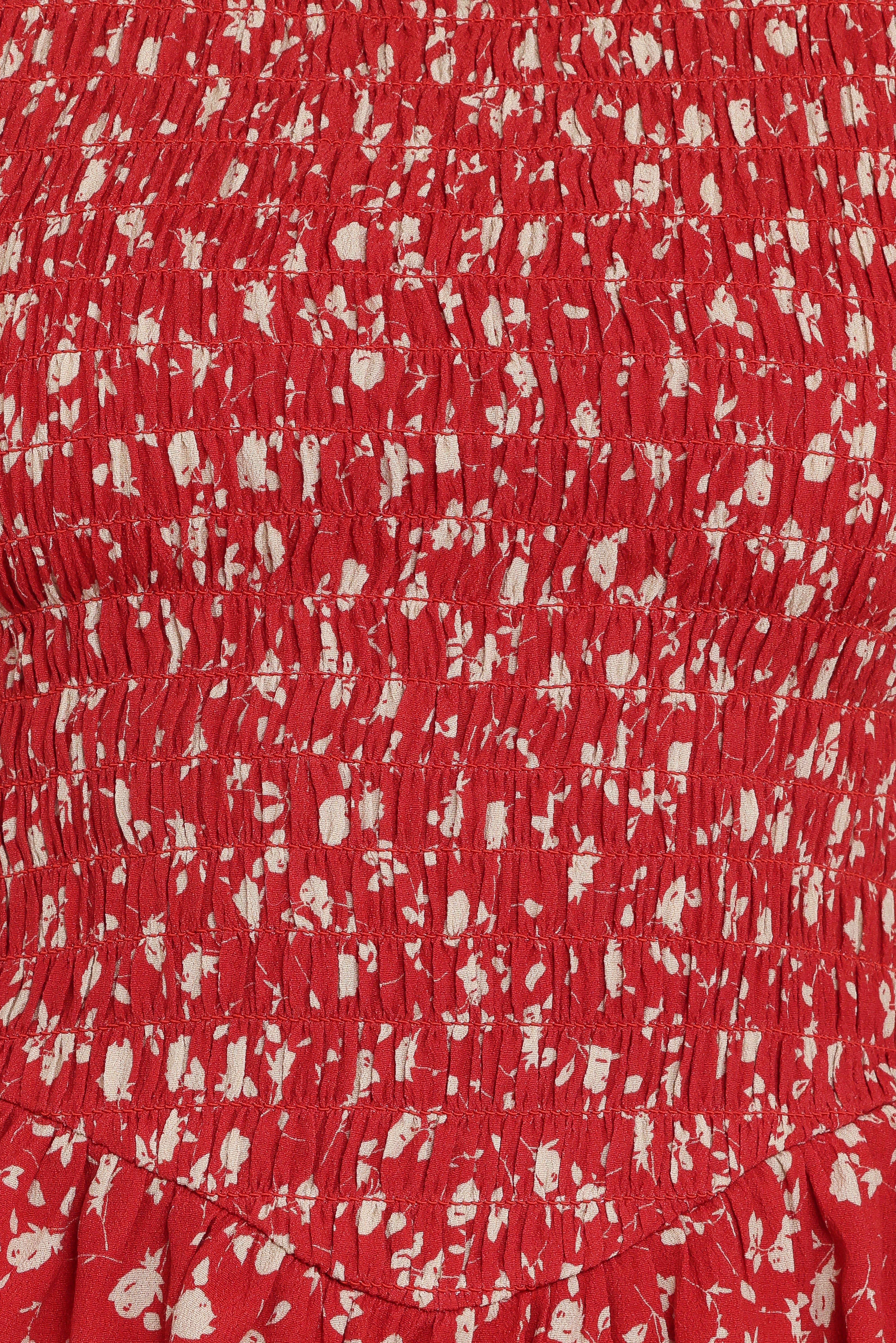 Zoella Peplum Top - Red Floral